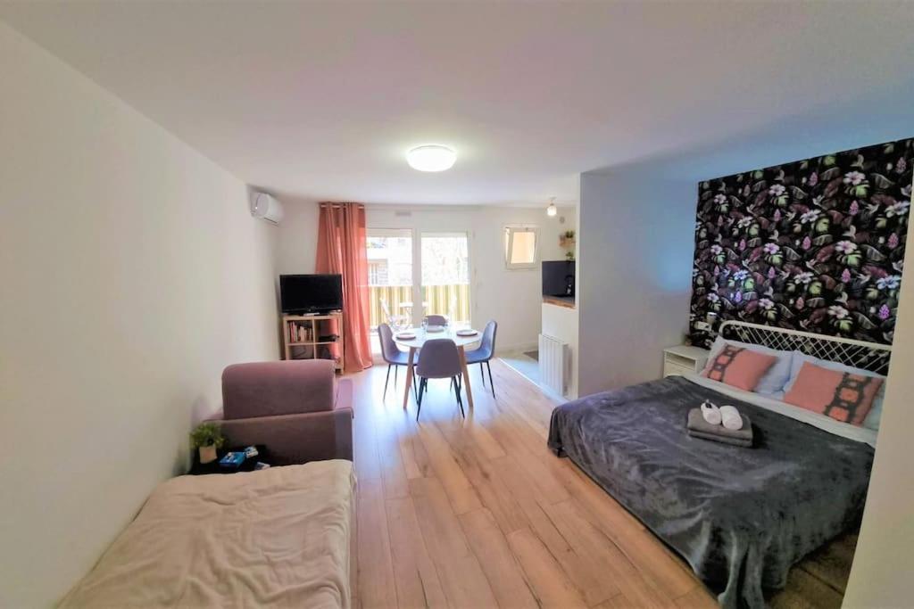 Studio Nice, Avenue Des Fleurs, Climatise Exterior foto